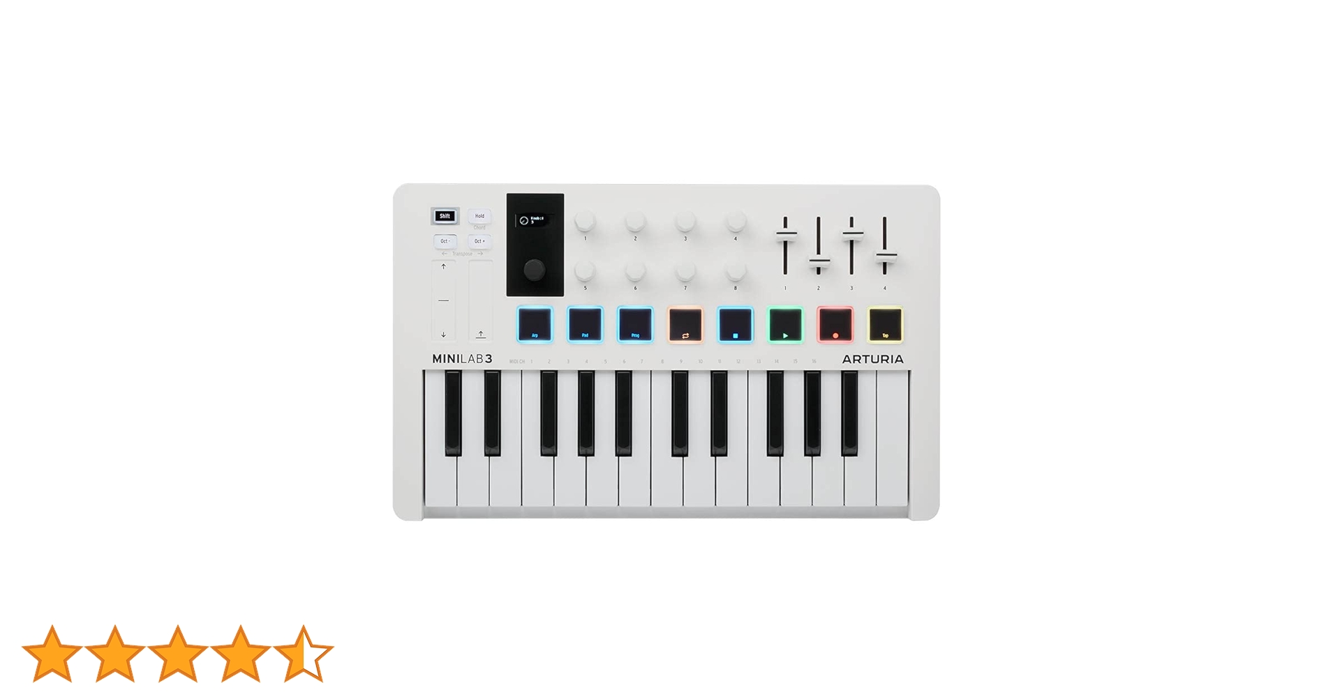 ARTURIA Mini Lab 3 Alpine White midiキーボー Amazon | Arturia MIDI キーボード コントローラー MiniLab 3